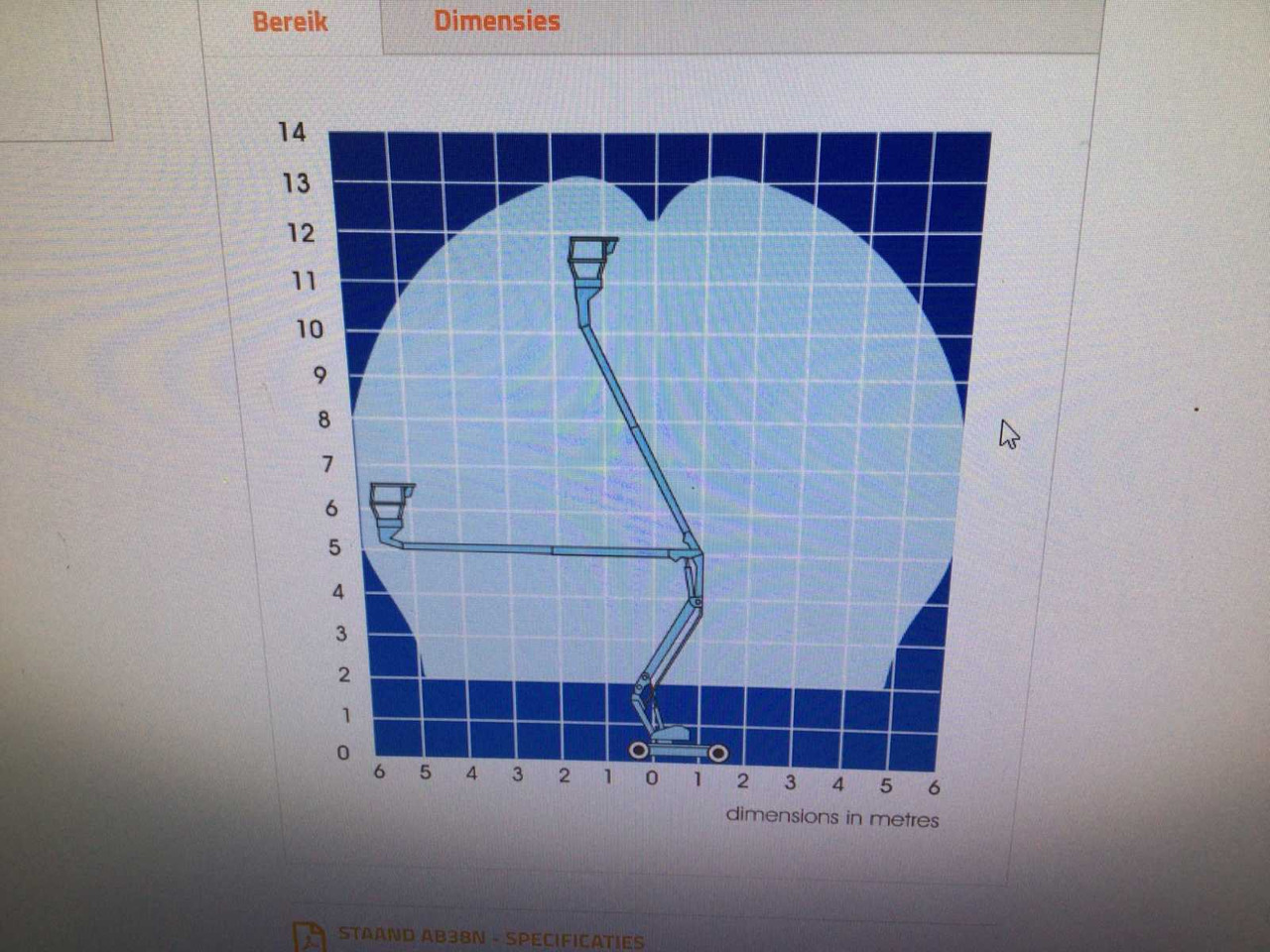 Работна площадка "Upright" "UPRIGHT" - AB38N - ARTICULATED TELESCOPIC BOOM LIFT - 2007: снимка 16