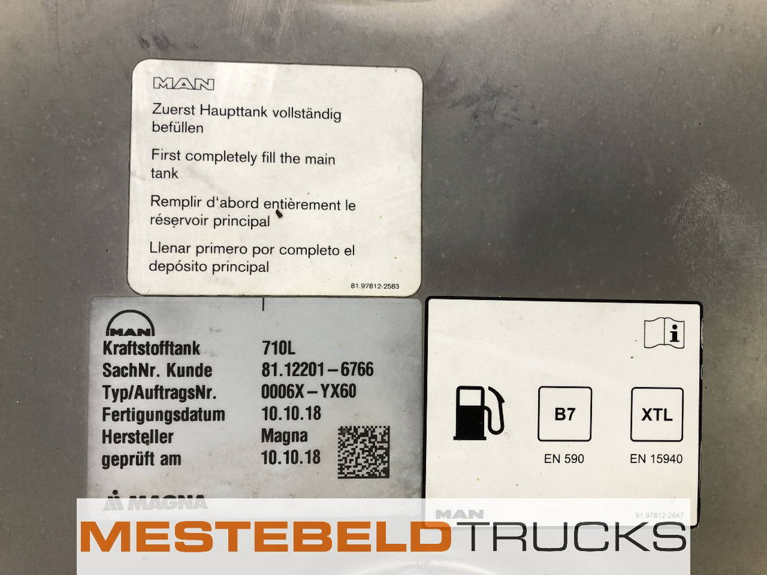 MAN Brandstoftank 710 liter - Резервоар за гориво за Камион: снимка 2 MAN Brandstoftank 710 liter - Резервоар за гориво за Камион: снимка 2