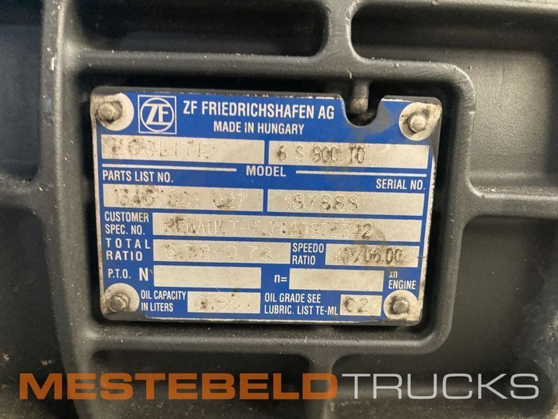 Renault Versnellingsbak 6 S 800 TO - Скоростна кутия за Камион: снимка 3 Renault Versnellingsbak 6 S 800 TO - Скоростна кутия за Камион: снимка 3