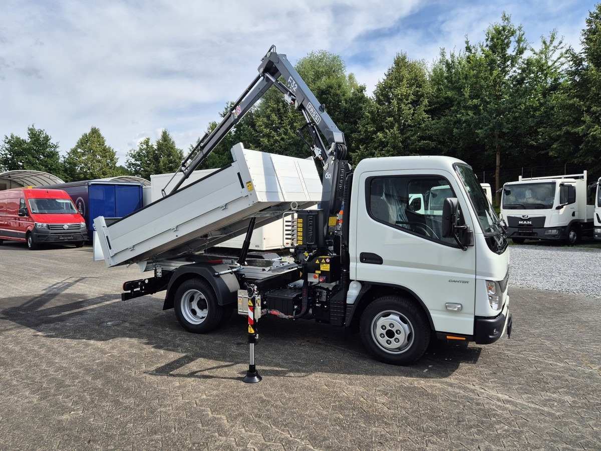 FUSO 3S15 Kipper mit Ladekran Funk 3x hydr. Kran - Бус самосвал: снимка 3 FUSO 3S15 Kipper mit Ladekran Funk 3x hydr. Kran - Бус самосвал: снимка 3
