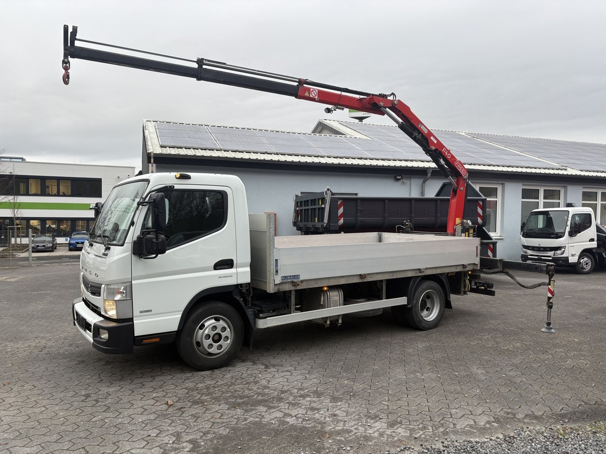 FUSO FUSO 9C18 Canter Pritsche 3.8m Kran 2x hydr. - Бордови бус: снимка 1 FUSO FUSO 9C18 Canter Pritsche 3.8m Kran 2x hydr. - Бордови бус: снимка 1