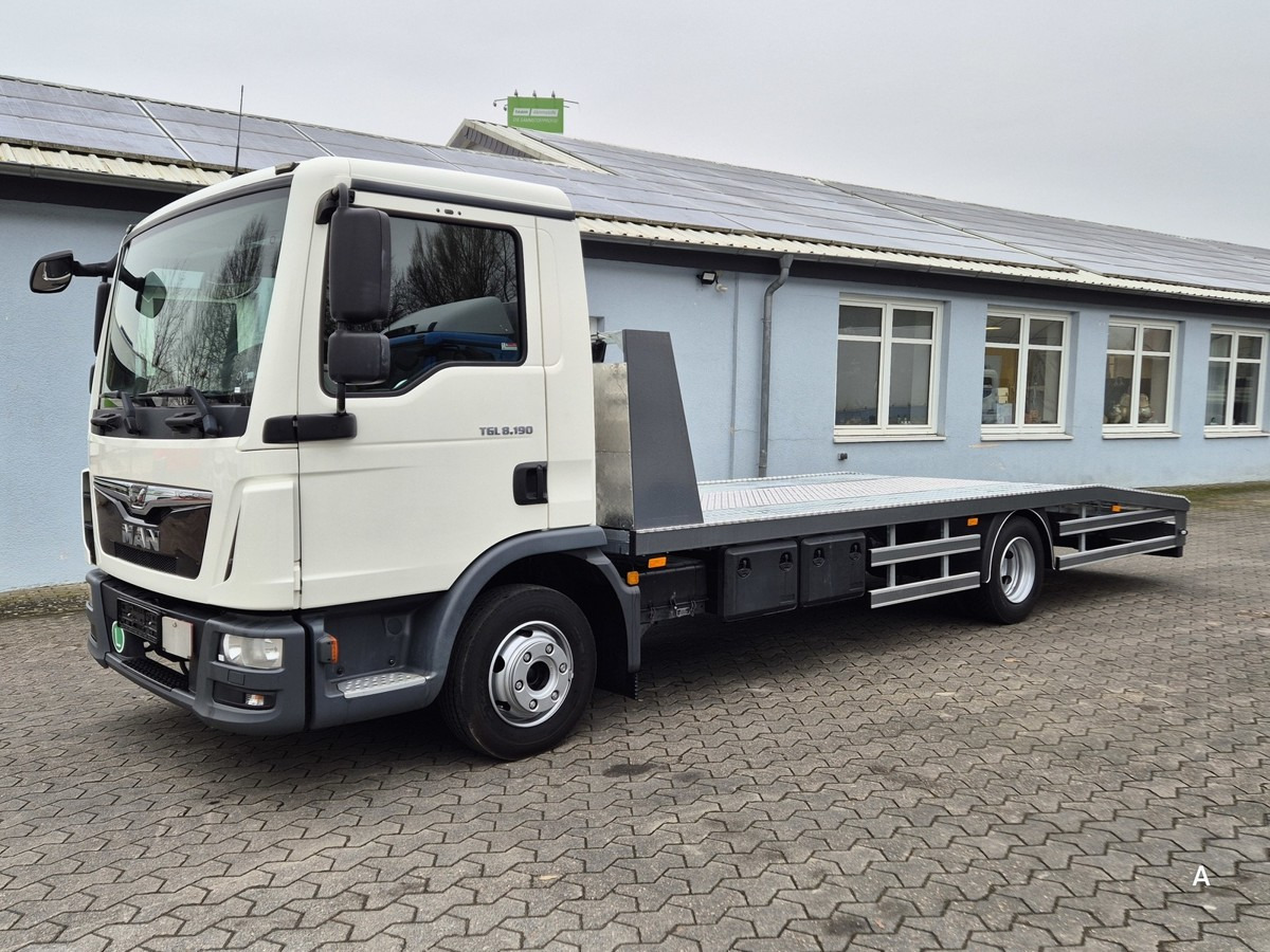 MAN TGL 8.190 BL Autotransporter 76tkm! AHK 3.5T - Автовоз камион, Лекотоварен автомобил: снимка 1 MAN TGL 8.190 BL Autotransporter 76tkm! AHK 3.5T - Автовоз камион, Лекотоварен автомобил: снимка 1