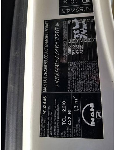 Камион фургон MAN TGL 12.210 4x2 BL: снимка 17