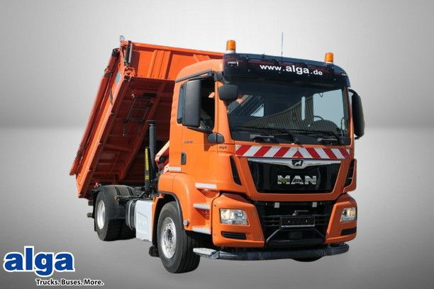 MAN 18.460 TGS/4x2/Meiller/Palfinger 8.501 SLD/AHK - Самосвал камион, Камион с кран: снимка 1 MAN 18.460 TGS/4x2/Meiller/Palfinger 8.501 SLD/AHK - Самосвал камион, Камион с кран: снимка 1