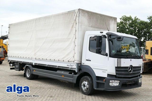 Mercedes-Benz 1221 Atego 4x2, 7.200mm lang, LBW 1,5to., Euro 6 - Камион с брезент: снимка 1 Mercedes-Benz 1221 Atego 4x2, 7.200mm lang, LBW 1,5to., Euro 6 - Камион с брезент: снимка 1