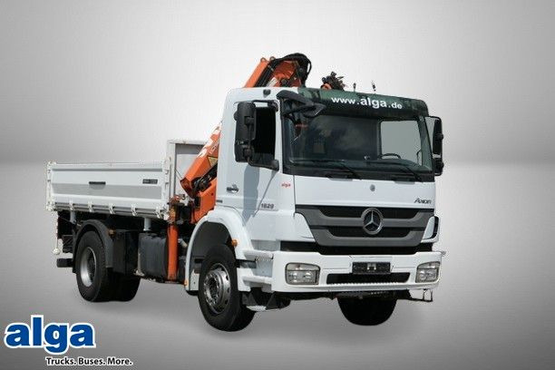Mercedes-Benz 1829 K Axor, Atlas 116.3-A2L, AHK, Greifer,Klima - Самосвал камион, Камион с кран: снимка 1 Mercedes-Benz 1829 K Axor, Atlas 116.3-A2L, AHK, Greifer,Klima - Самосвал камион, Камион с кран: снимка 1