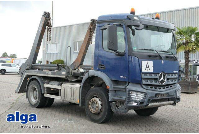 Mercedes-Benz 1832 K Arocs 4x2, Hiab SLT 140, teleskop., Klima - Камион с кабелна система: снимка 1 Mercedes-Benz 1832 K Arocs 4x2, Hiab SLT 140, teleskop., Klima - Камион с кабелна система: снимка 1