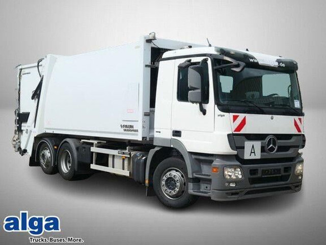 Mercedes-Benz 2532 L Actros 6x2, Faun, Variopress II 524,Klima - Боклукчийска кола: снимка 1 Mercedes-Benz 2532 L Actros 6x2, Faun, Variopress II 524,Klima - Боклукчийска кола: снимка 1