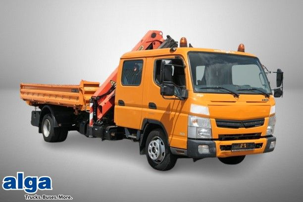 Mitsubishi Fuso Canter 7C18D, Palfinger PK 7001-KA, DOKA - Самосвал камион, Камион с кран: снимка 1 Mitsubishi Fuso Canter 7C18D, Palfinger PK 7001-KA, DOKA - Самосвал камион, Камион с кран: снимка 1