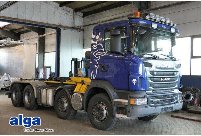 Scania R 500 8x4, Palfinger P24A, Knickarm, Retarder,AC - Мултилифт с кука камион: снимка 1 Scania R 500 8x4, Palfinger P24A, Knickarm, Retarder,AC - Мултилифт с кука камион: снимка 1