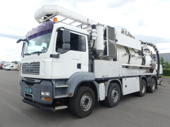 Camion Hydrocureur MAN (2008-201.882 km-VIN:WMAH39ZZ58L050583) - Каналопочистваща машина: снимка 2 Camion Hydrocureur MAN (2008-201.882 km-VIN:WMAH39ZZ58L050583) - Каналопочистваща машина: снимка 2