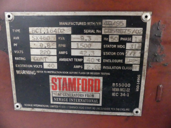 Groupe électrogène diesel 10 kVA Stamford BCI.164D2 - Електрогенератор: снимка 5 Groupe électrogène diesel 10 kVA Stamford BCI.164D2 - Електрогенератор: снимка 5
