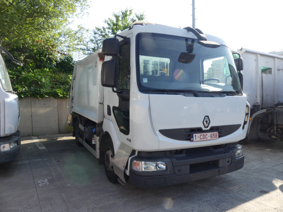 REF:1380 - Camion poubelle Renault Midlum 180DXI (2011-183.874 km) - Боклукчийска кола: снимка 2 REF:1380 - Camion poubelle Renault Midlum 180DXI (2011-183.874 km) - Боклукчийска кола: снимка 2