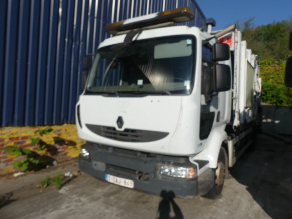 REF:1387 - Camion poubelle Renault Midlum 270DXI (2011-189.728 km) - Боклукчийска кола: снимка 1 REF:1387 - Camion poubelle Renault Midlum 270DXI (2011-189.728 km) - Боклукчийска кола: снимка 1