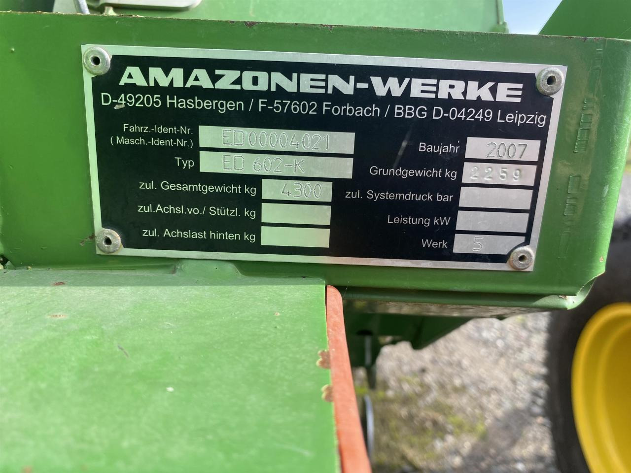 Amazone ED 602-K - Прецизна сеялка: снимка 3 Amazone ED 602-K - Прецизна сеялка: снимка 3