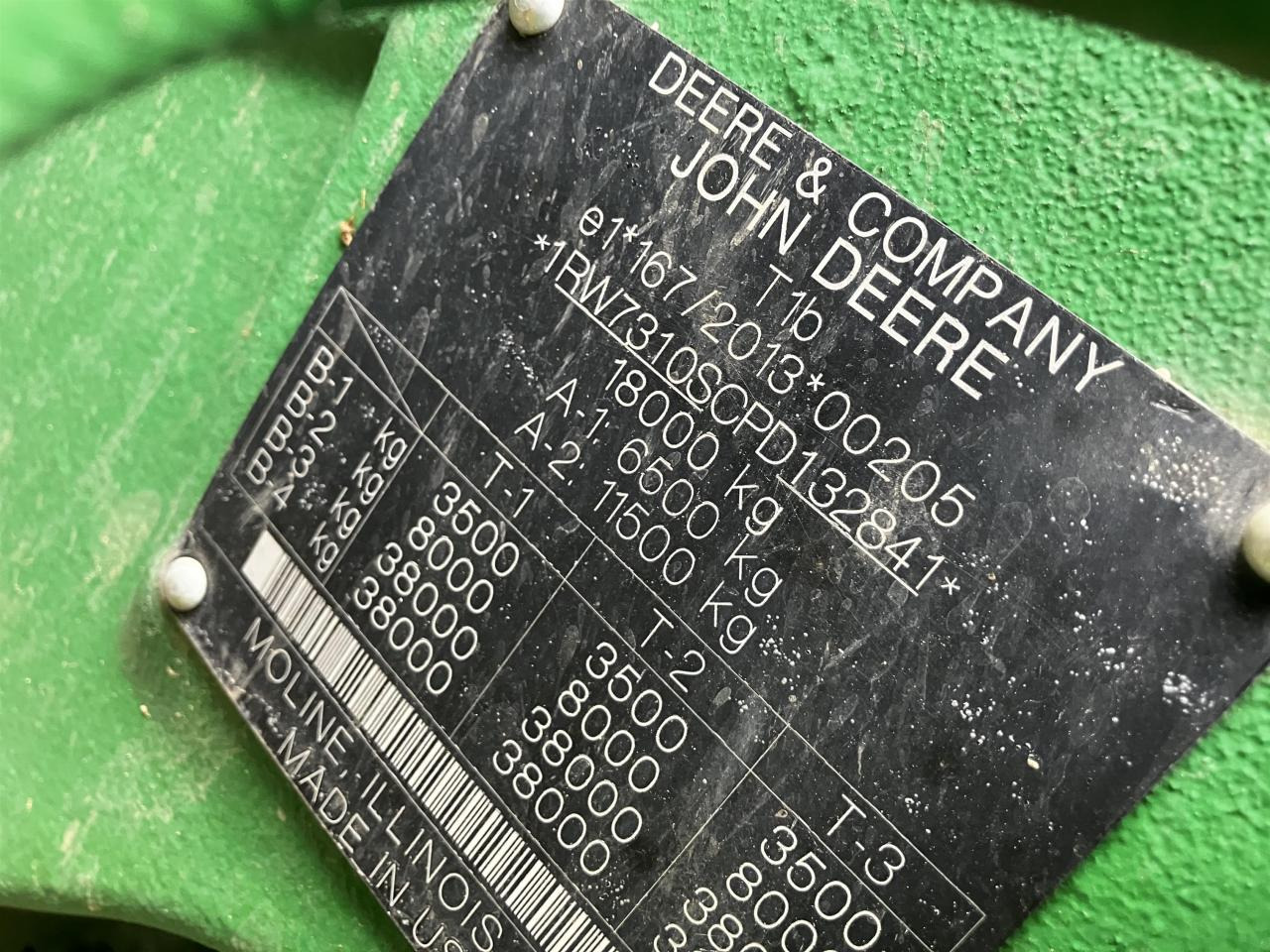 Трактор John Deere 7R 310: снимка 13