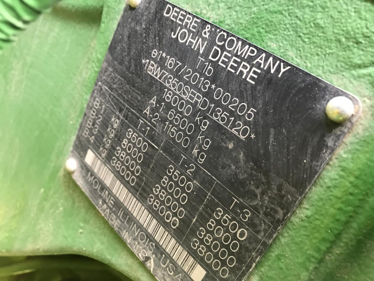 Трактор John Deere 7R 350: снимка 15