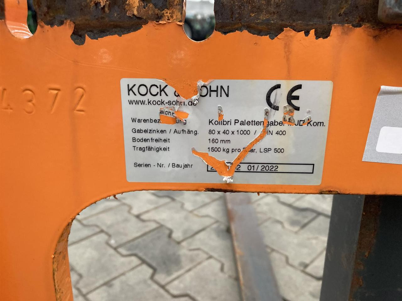 Kock & Sohn Kolibri Palettengabel - Челен товарач за трактор: снимка 4 Kock & Sohn Kolibri Palettengabel - Челен товарач за трактор: снимка 4