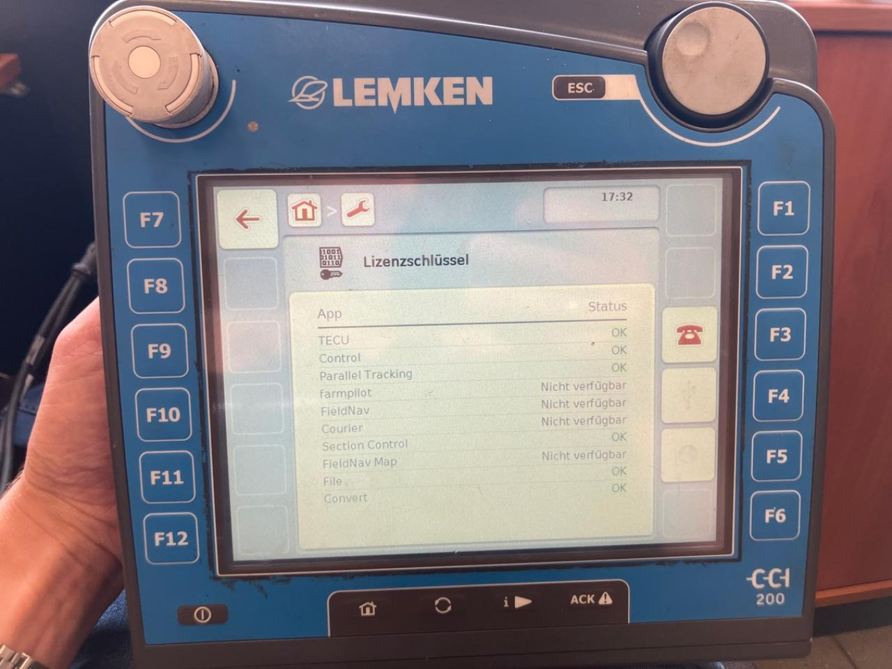 Lemken CCI200 - Навигационна система за Селскостопанска техника: снимка 5 Lemken CCI200 - Навигационна система за Селскостопанска техника: снимка 5