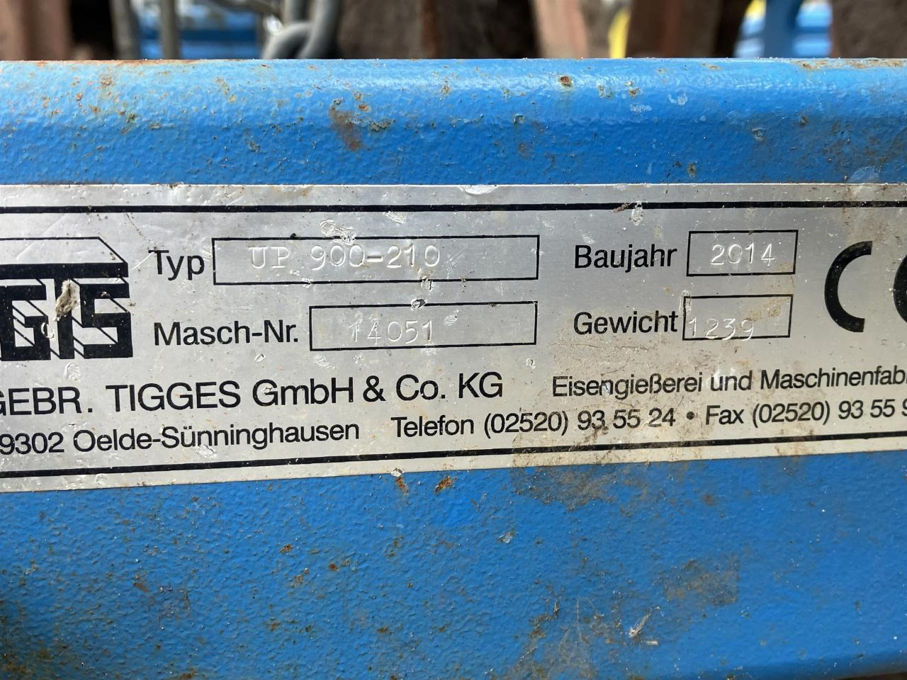Tigges UPN 900-210 - Селскостопански валяк: снимка 5 Tigges UPN 900-210 - Селскостопански валяк: снимка 5