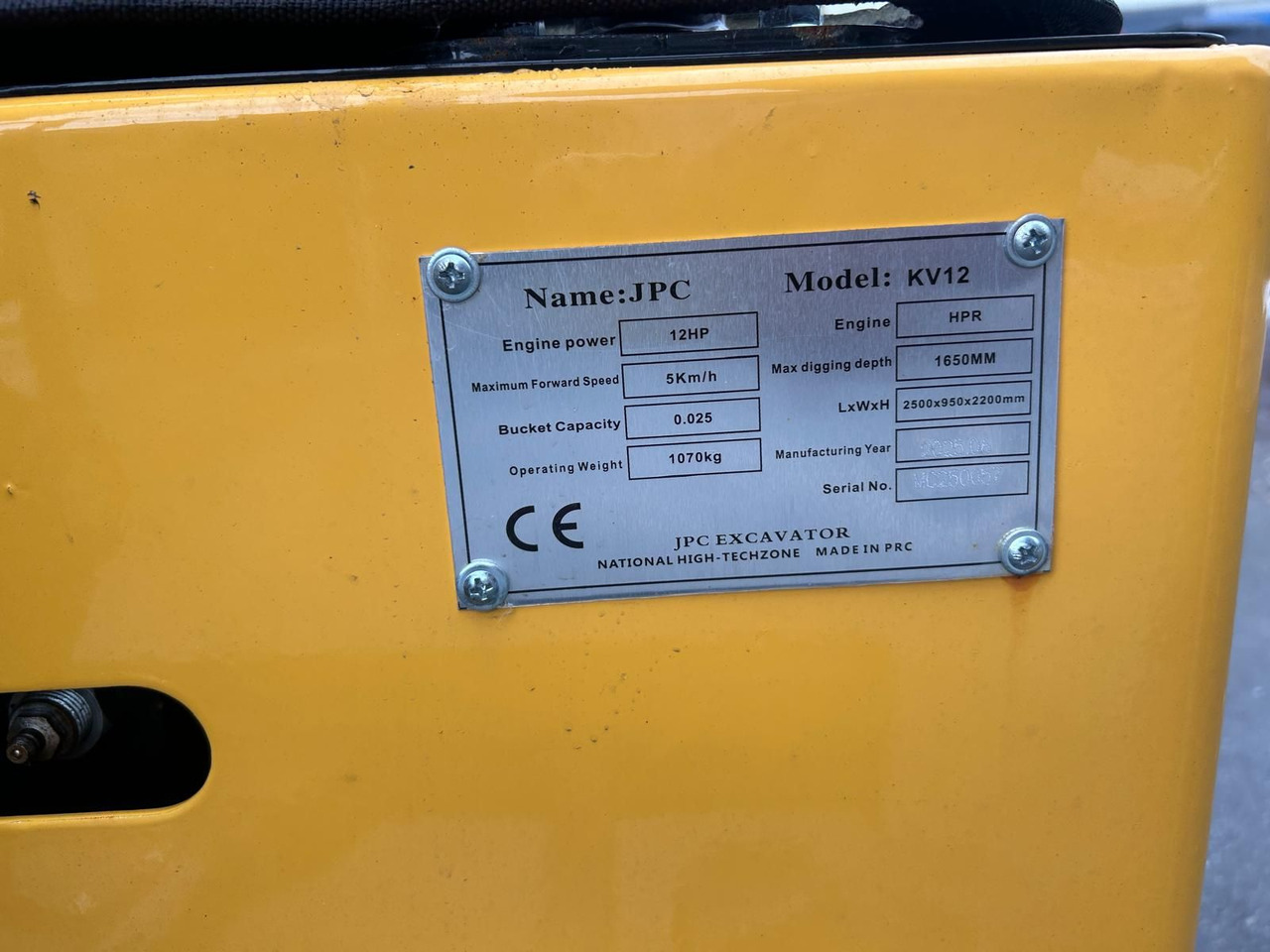 Minibagger JPC KV12 - Мини багер: снимка 5 Minibagger JPC KV12 - Мини багер: снимка 5