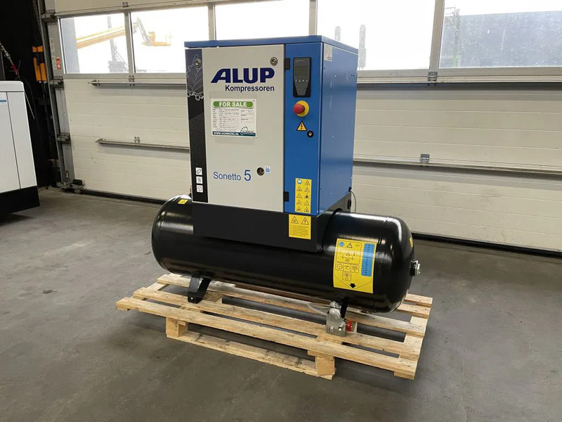 Alup Sonetto 5 - 200 Elektrische Schroefcompressor 4 kW 470 L/Min 10 Bar op ketel - Компресор за въздух: снимка 2 Alup Sonetto 5 - 200 Elektrische Schroefcompressor 4 kW 470 L/Min 10 Bar op ketel - Компресор за въздух: снимка 2