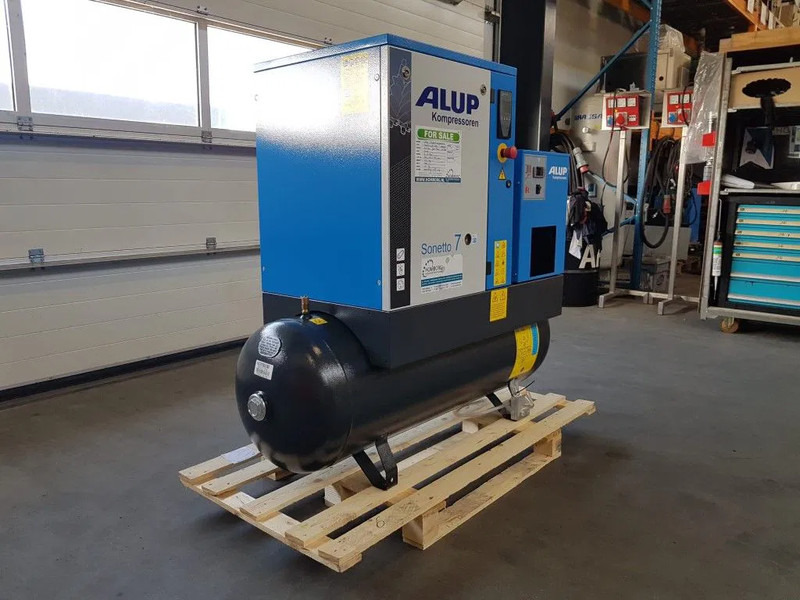 Alup Sonetto 7.5 + 200 Elektrische Schroefcompressor met ketel en droger 5.5 kW 750 L / min 10 Bar - Компресор за въздух: снимка 2 Alup Sonetto 7.5 + 200 Elektrische Schroefcompressor met ketel en droger 5.5 kW 750 L / min 10 Bar - Компресор за въздух: снимка 2
