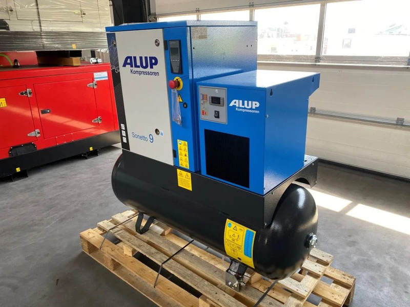Alup Sonetto 9+ 270 Elektrische Schroefcompressor met ketel en droger 7.5 kW 980 L / min 10 Bar - Компресор за въздух: снимка 4 Alup Sonetto 9+ 270 Elektrische Schroefcompressor met ketel en droger 7.5 kW 980 L / min 10 Bar - Компресор за въздух: снимка 4