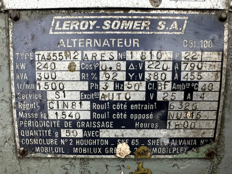 Baudouin Leroy Somer 300 kVA noodstroom generatorset ex Emergency - Електрогенератор: снимка 4 Baudouin Leroy Somer 300 kVA noodstroom generatorset ex Emergency - Електрогенератор: снимка 4