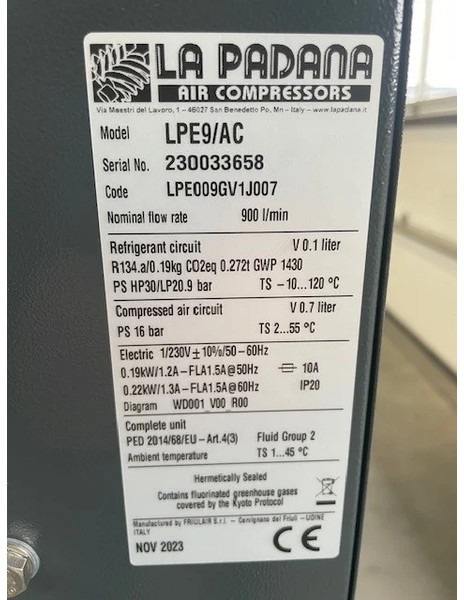 Нови Компресор за въздух Contimac Contimac Silent 705/270 met Droger. zuigercompressor, 5,5 PK, 650 L/min. 10 Bar: снимка 9