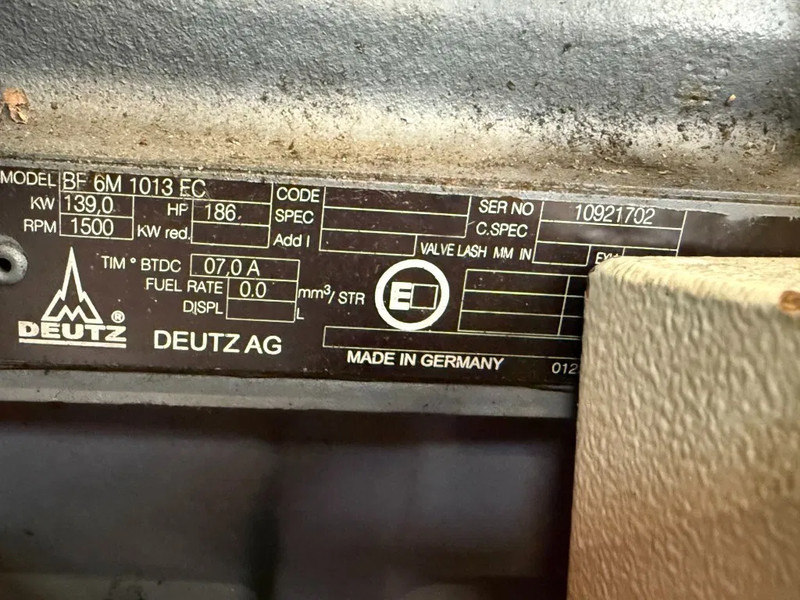 Deutz BF6M 1013 EC 139 kW 186 PK Diesel Motor Engine - Двигател за Подемно-транспортна техника: снимка 3 Deutz BF6M 1013 EC 139 kW 186 PK Diesel Motor Engine - Двигател за Подемно-транспортна техника: снимка 3