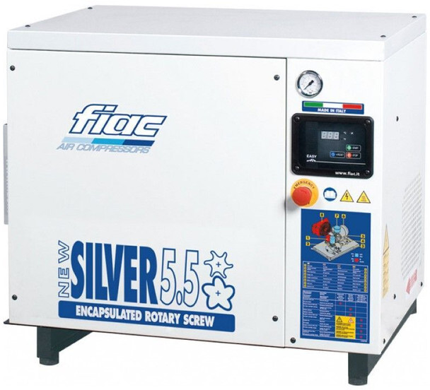 Fiac New Silver 3 Silent 2.2 kW 3 PK 280 L / min 10 Bar Elektrische Schroefcompressor - Компресор за въздух: снимка 1 Fiac New Silver 3 Silent 2.2 kW 3 PK 280 L / min 10 Bar Elektrische Schroefcompressor - Компресор за въздух: снимка 1