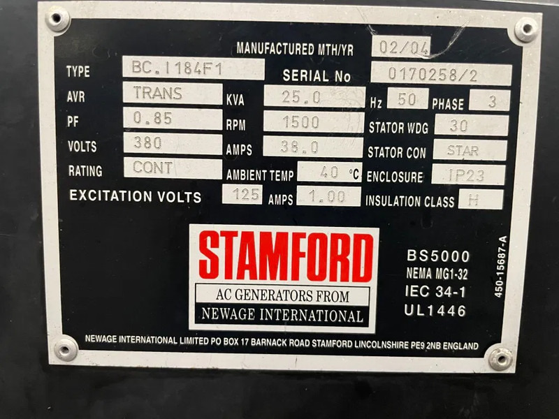 Hatz 2M40H Stamford 25 kVA generatorset - Електрогенератор: снимка 5 Hatz 2M40H Stamford 25 kVA generatorset - Електрогенератор: снимка 5