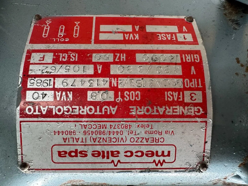 Hatz 3M40L Mecc Alte Spa 40 kVA generatorset ex Emergency ! 22 hours ! - Електрогенератор: снимка 5 Hatz 3M40L Mecc Alte Spa 40 kVA generatorset ex Emergency ! 22 hours ! - Електрогенератор: снимка 5