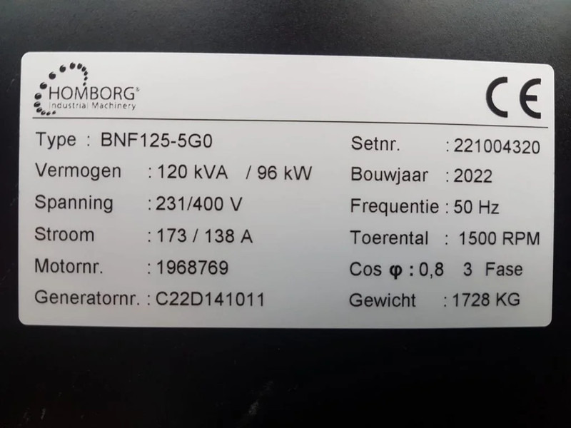 Himoinsa Iveco Stamford 120 kVA Supersilent Rental generatorset New ! - Електрогенератор: снимка 5 Himoinsa Iveco Stamford 120 kVA Supersilent Rental generatorset New ! - Електрогенератор: снимка 5