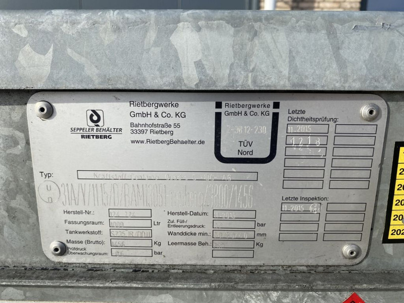 IBC Rietberg 1000 liter IBC Dieseltank Gegalvaniseerd - Резервоар за съхранение: снимка 5 IBC Rietberg 1000 liter IBC Dieseltank Gegalvaniseerd - Резервоар за съхранение: снимка 5