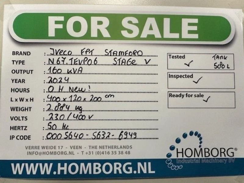 Iveco FPT Stage 5 Stamford 160 kVA Rental Silent generatorset Stage V New - Електрогенератор: снимка 2 Iveco FPT Stage 5 Stamford 160 kVA Rental Silent generatorset Stage V New - Електрогенератор: снимка 2