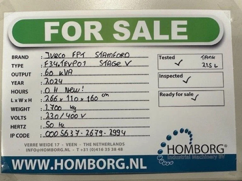 Iveco FPT Stage 5 Stamford 60 kVA Rental Silent generatorset Stage V New - Електрогенератор: снимка 2 Iveco FPT Stage 5 Stamford 60 kVA Rental Silent generatorset Stage V New - Електрогенератор: снимка 2