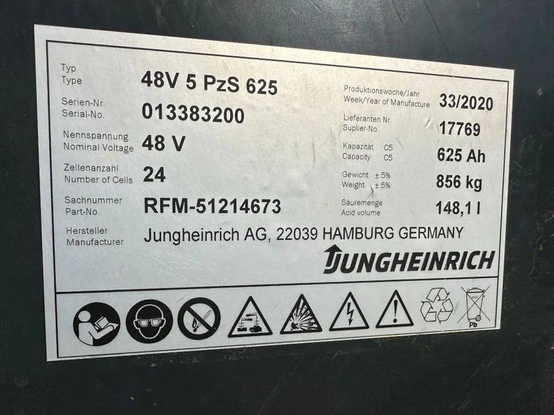 Електрокар Jungheinrich EFG 216K 1.6 ton Triplex Freelift Sideshift Elektra Heftruck Accu 2020: снимка 13