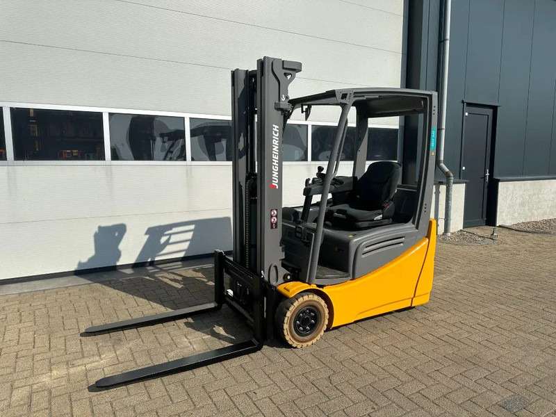 Електрокар Jungheinrich EFG 216K 1.6 ton Triplex Freelift Sideshift Elektra Heftruck Accu 2020: снимка 19