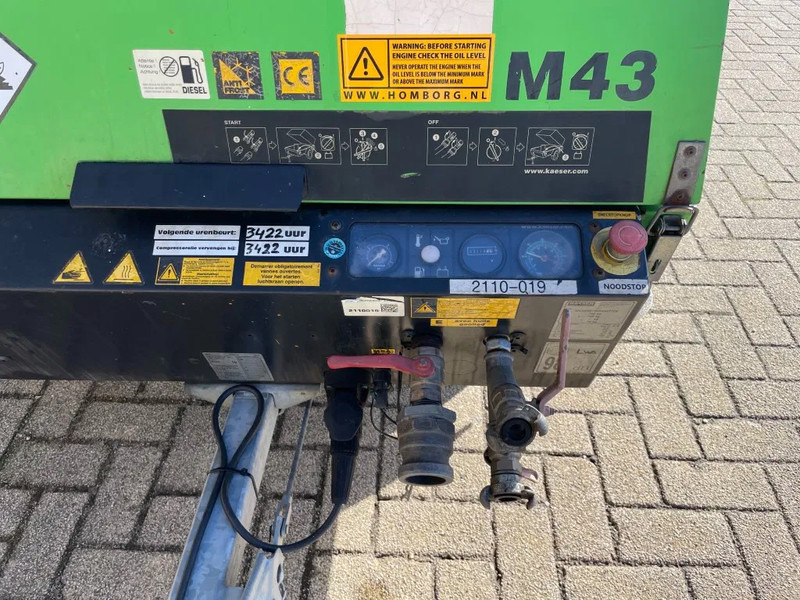 Kaeser M43 Kubota 4,2 m3 / min 7 Bar 30 kW Mobiele Silent Diesel Compressor - Компресор за въздух: снимка 3 Kaeser M43 Kubota 4,2 m3 / min 7 Bar 30 kW Mobiele Silent Diesel Compressor - Компресор за въздух: снимка 3