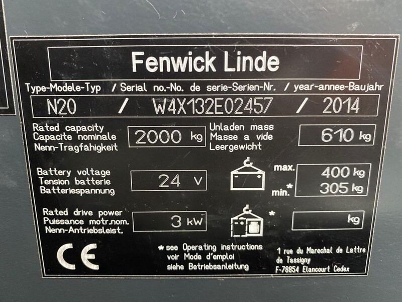 Linde N20 2 ton Elektrische Orderpicker Meerijder Palletwagen - Палетна количка: снимка 3 Linde N20 2 ton Elektrische Orderpicker Meerijder Palletwagen - Палетна количка: снимка 3