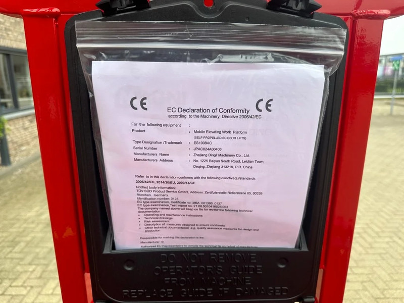 Нови Ножична работна платформа MAGNI ES1008 AC Elektra Schaarhoogwerker 10 meter werkhoogte NEW: снимка 13