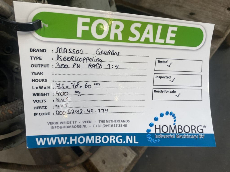 Двигател Masson Keerkoppeling 300 PK Ratio 1 : 4 Gearbox Marine: снимка 6