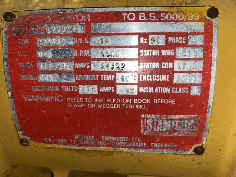 Електрогенератор Perkins Stamford 16 kVA Silent generatorset: снимка 6