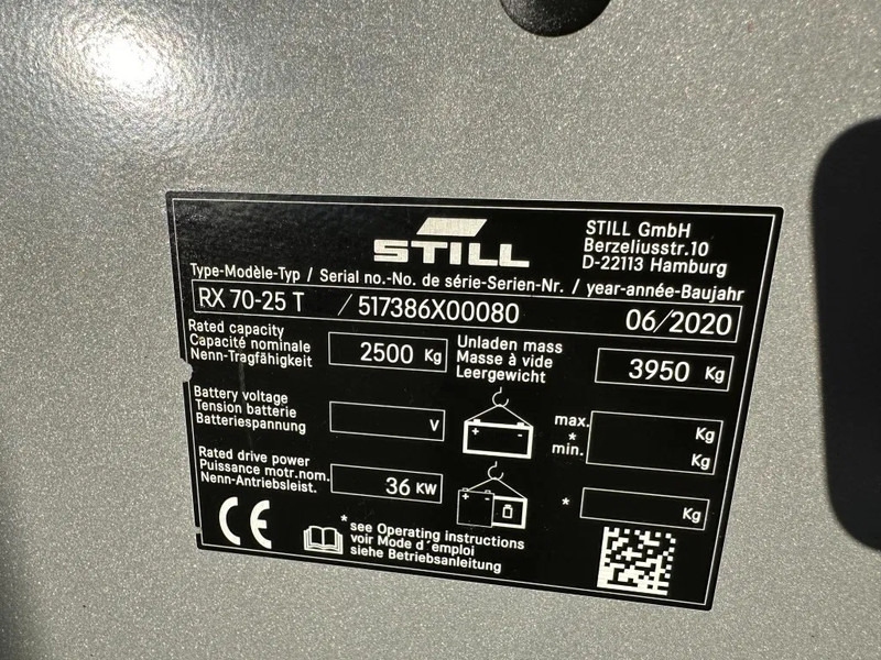 Still RX70-25 T 2.5 ton Duplex Sideshift LPG Heftruck 2020 - Газокар: снимка 4 Still RX70-25 T 2.5 ton Duplex Sideshift LPG Heftruck 2020 - Газокар: снимка 4