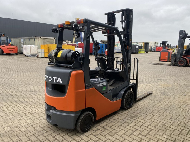 Газокар Toyota 8FGCU25 2.5 ton Duplex Sideshift LPG Heftruck: снимка 11