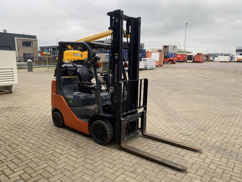 Газокар Toyota 8FGCU25 2.5 ton Duplex Sideshift LPG Heftruck: снимка 7