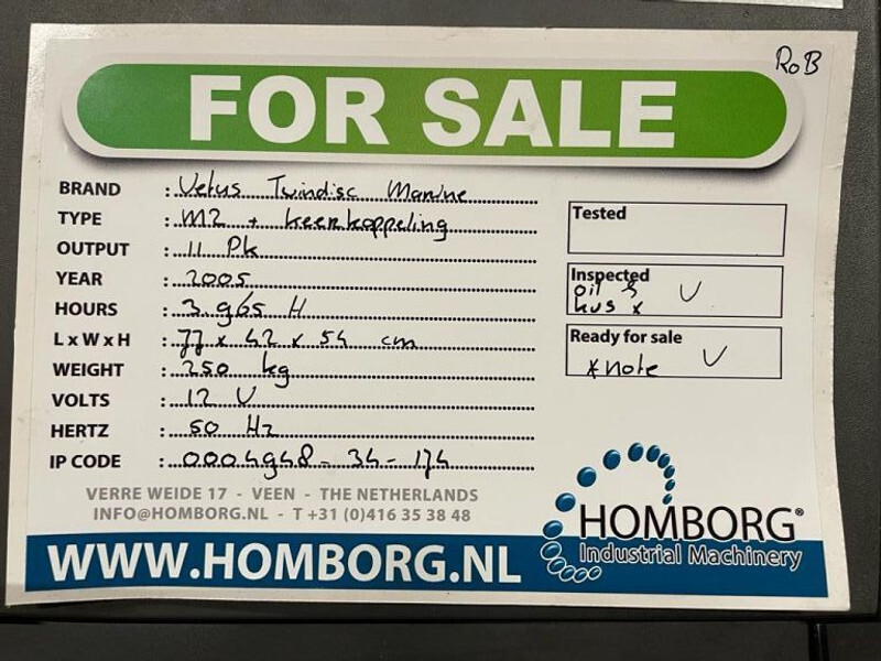 Двигател Vetus M2 Vetus 11 PK Marine Diesel motor Twindisc Keerkoppeling: снимка 9 Двигател Vetus M2 Vetus 11 PK Marine Diesel motor Twindisc Keerkoppeling: снимка 9