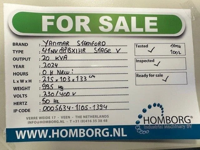 Yanmar Stage 5 Stamford 20 kVA Rental Silent Generatorset Stage V New ! - Електрогенератор: снимка 2 Yanmar Stage 5 Stamford 20 kVA Rental Silent Generatorset Stage V New ! - Електрогенератор: снимка 2